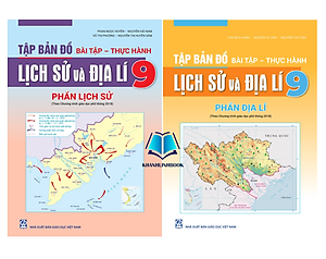 Sách - Combo Tập bản đồ Bài tập - Thực hành - Lịch sử và Địa lí 9 (theo chương trình Giáo dục phổ thông 2018)