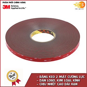 Băng keo 2 mặt cường lực siêu dính màu xám VHB GPL-110 3M dài 11m - nhiều kích thước, dán logo, đồ chơi xe, dán được nhiều bề mặt như nhựa, thủy tinh