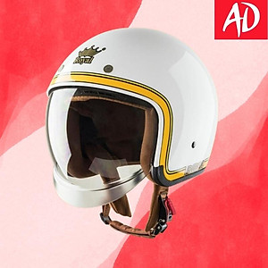 Nón bảo hiểm 3/4 ROYAL M139 có kính âm V10 TRẮNG