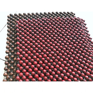 Miếng đệm lót ghế hạt tròn gỗ hương cao cấp 45x45 cm - Hàng chính hãng (Giao màu ngẫu nhiên)
