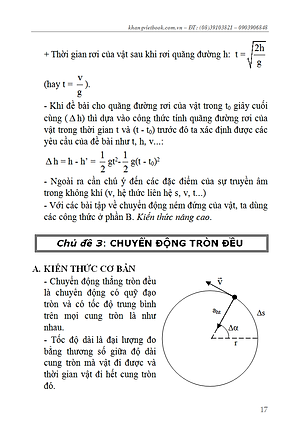 Sổ Tay Vật Lí Trung Học Phổ Thông (Lớp 10 - 11 - 12)