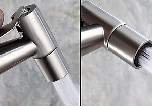 Vòi xịt vệ sinh KG49 cao cấp, xịt nước mạnh rất êm siêu bền chất liệu inoxsus304 - Hàng chính hãng