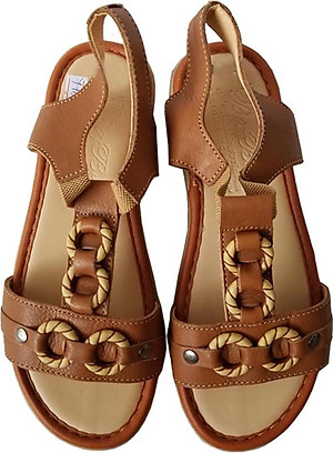 Giày Sandal Nữ BIGGBEN Da Bò Thật SDN0399