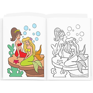 Sách Tô Màu Công Chúa - Nàng Tiên Cá (Tái Bản)