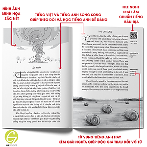 Sách song ngữ Phù Thủy Xứ OZ - Tác phẩm kinh điển cho thiếu nhi, có note từ vựng tặng kèm file nghe - HG Books