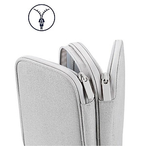 Túi phụ kiện công nghệ mini đựng pin sạc dự phòng, điện thoại, cáp sạc usb, tai nghe có quai cầm Hàng Chính Hãng miDoctor - loại 2 khoá