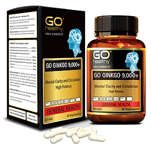 GO Ginkgo 9000+ 60 viên- Viên uống bổ não nhập khẩu chính hãng GO Healthy New Zealand