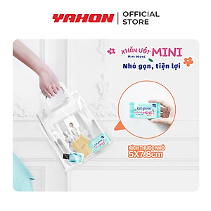 Combo Lốc Khăn Ướt Mini LET-GREEN 12 Miếng/Gói, 6 Gói/Lốc