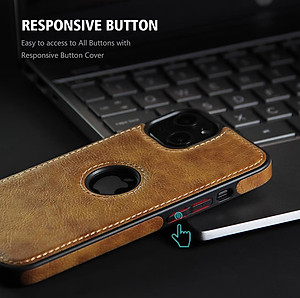 Ốp lưng da khoét táo cao cấp dành cho iPhone 16 / 16 Plus / 16 Pro / 16 Pro Max - Hàng chính hãng