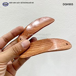 Đón giày Gỗ Hương/Gõ đỏ vân gỗ đẹp, có thể bỏ túi tiện dụng (DGH905) hàng xuất khẩu, kiểu dáng nhỏ gọn - HAHANCO