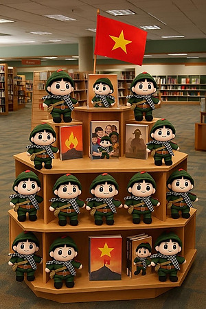 Gấu Bông Yêu Nước Chú Bộ Đội 25 cm - ZooZoo 25250 - Màu Xanh Lá