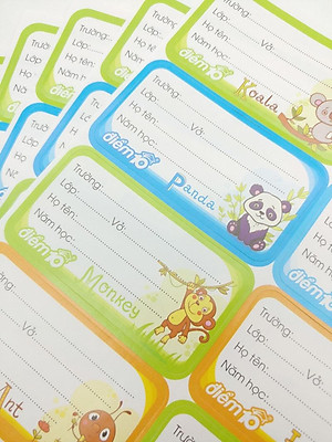 Xấp 40 Nhãn Vở Thiên Long TP-NBl03