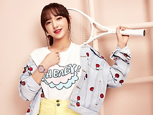 Đồng Hồ Nữ Julius Hàn Quốc JA1017D Dây Da Màu Hồng Cá Tính