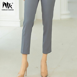 Quần Tây Nữ Công Sở NK Fashion Ống Đứng Cạp Cao, Chất Liệu Nhập Hàn Siêu Mềm Mịn, Chống Nhăn Xù NKQU2101005