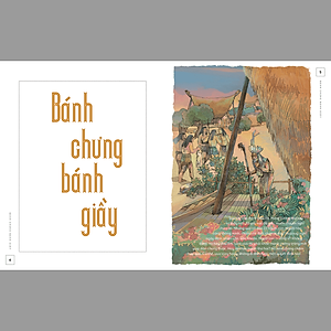 Sách Lịch sử Việt Nam bằng tranh: Bánh chưng bánh giầy (Bản màu, bìa mềm)
