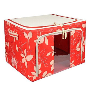 Bộ 2 túi đựng chăn màn quần áo khung sắt gấp gọn tiện lợi