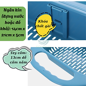 Rổ Rửa Thực Phẩm Kèm Thau Tiện Lợi -Rổ Nhựa Thông Minh Đa Năng Cho Nhà Bếp -Rổ Xả Nước Gập Gọn Cầm Tay -Rổ Rửa Rau Gập Gọn