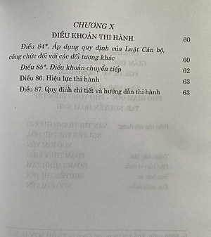 Luật Cán Bộ, Công Chức Năm 2008 ( Sửa đổi, bổ sung năm 2019 )