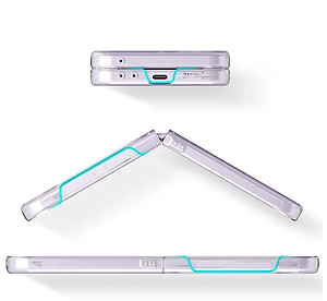Ốp lưng trong suốt chống sốc cho Samsung Galaxy Z Flip 7 / Z Flip 6 hiệu Likgus Crystal - Bảo vệ toàn diện, chống sốc chống va đập, đệm khí 4 góc - Hàng nhập khẩu