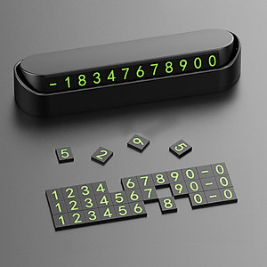 Bảng Hiển Thị Số Điện Thoại Gắn Trên Taplo Xe Ô TÔ  Giúp Người Đi Đường Dễ Dàng Liên Hệ Với Bạn Khi Cần Thiết