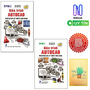 Combo Giáo Trình AutoCAD Phần Cơ Bản (Lý thuyết - Thực Hành) Và Giáo Trình AutoCAD Phần Nâng Cao (Lý thuyết- Thực hành). - Tặng sổ tay xương rồng