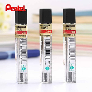 Ruột bút chì kim Pentel C505 2B ngòi 0.5mm 12 ruột/tuýp
