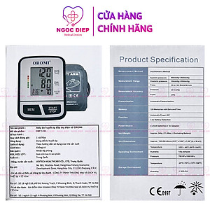 Máy đo huyết áp điện tử bắp tay OROMI DBP-1231 - Thiết bị theo dõi sức khỏe có trợ lý ảo tiếng Việt - Hàng chính hãng
