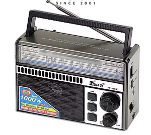 Đài radio 310BT Chất Lượng Tốt Am/Fm/Sw Đa Chức Năng Radio Với USB/Khe Cắm SD -kết nôi Bluetooth -tích hợp pin sạc-Hàng Chính Hãng
