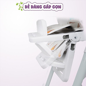 Ghế ngồi ăn dặm điều chỉnh độ cao, điều chỉnh ngả lưng có bánh xe Mastela 1015 cho bé 6 tháng đến 5 tuổi chuẩn ASTM Mỹ - tặng áo yếm ăn dặm chống nước