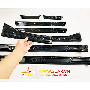 Ốp Bậc Cửa, nẹp bước chân Xe Toyota Vios 2014-2017, 2019- 2022, chất liệu Titan