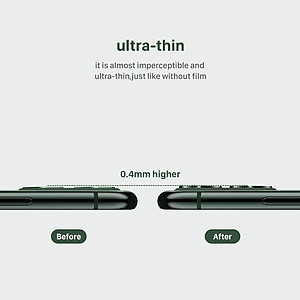 Bộ miếng dán kính cường lực bảo vệ Camera cho iPhone 11 Pro / 11 Pro Max hiệu Nillkin CLRFilm mang  lại khả năng chụp hình sắc nét full HD (độ cứng 9H, chống trầy, chống chụi & vân tay, bảo vệ toàn diện) - Hàng chính hãng