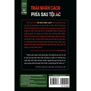 Sách Thái Nhân Cách - Phía Sau Tội Ác (Khám Phá Bộ Não Của Những Kẻ Sát Nhân Máu Lạnh)