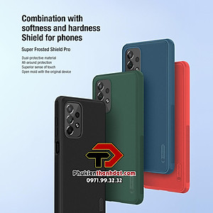 Ốp lưng chống sốc dành cho SamSung Galaxy A73 5G chính hãng Nillkin dạng sần - Hàng chính hãng