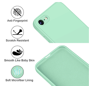Ốp lưng silicon case cho iPhone 7/8/SE2/SE3 chống bám bẩn mặt lưng siêu mềm mịn, có gờ bảo vệ camera - hàng nhập khẩu