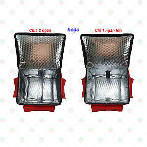 (Xịn Sò) Balo Túi Giữ Nhiệt Đa Năng 36 Lít KhoNCC Hàng Chính Hãng - Dài31xRộng27xCao44cm - Chuyên Dùng Cho Quán Ăn Uống, Shiper Giao Hàng - KKT-7166-36L (Màu Xanh Đen)