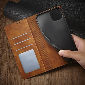 Bao da dạng ví dành cho iPhone 16 , 16 Plus , 16 Pro , 16 Pro Max ,  15 , 15 Pro , 15 Plus , 15 Pro Max có ngăn đựng thẻ , đựng tiền tiện lợi - Hàng nhập khẩu