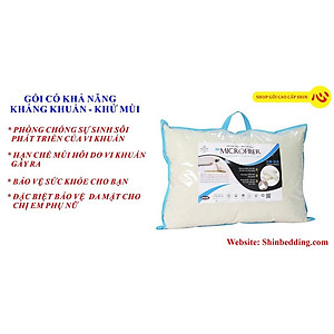 Ruột Gối nằm khách sạn lông vũ nhân tạo Mcirofiber Laube kháng khuẩn khử mùi 50x70cm