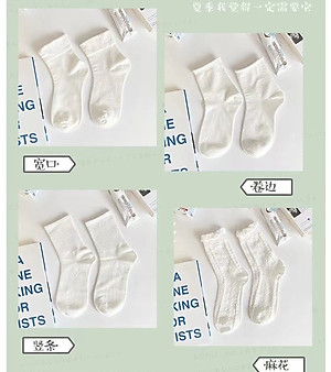 SET 5 ĐÔI TẤT VỚ NƠ NỮ DỄ THƯƠNG MÃ 50 DÀNH CHO NỮ