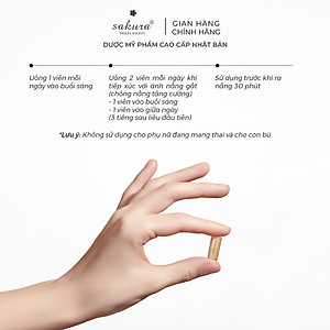 Viên uống chống nắng sinh học toàn thân Sakura Sunpill 30 viên