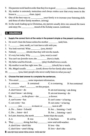 Bài Tập Thực Hành Tiếng Anh 10 - Có Đáp Án (Dùng Kèm SGK Tiếng Anh 10 Global Success)