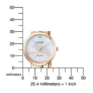 Đồng Hồ Nữ Citizen Dây Thép Không Gỉ EM0433-87D - Mặt Xà Cừ (Sapphire)