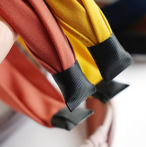 Bờm cài tóc bản to 1 mầu sang trọng mẫu mới thanh lịch - BN96.5 Ghi sáng