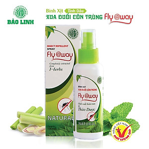 [Combo 2 Chai 100ml] Xịt Xua Đuổi Muỗi Và Côn Trùng Fly@Way Bảo Linh, 100% Thảo Dược Từ Thiên Nhiên, An Toàn Cho Bé và Cả Gia Đình
