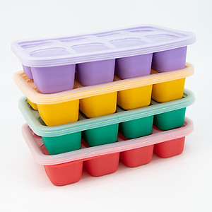 Khay silicon trữ đông đồ ăn dặm cho bé Marcus & Marcus - Lola (30ml x 8 ngăn)