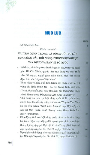 Xây dựng và phát triển nền đối ngoại, ngoại giao Việt Nam toàn diện, hiện đại, mang đậm bản sắc " cây tre Việt Nam" bản in 2024