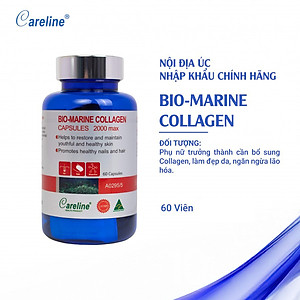 Viên Uống Collagen Úc Careline Bio Marine Collagen Hỗ Trợ Hạn Chế Lão Hoá Da 60 Viên/Hộp