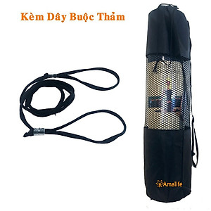 Túi Đựng Thảm Tập Yoga Cao Cấp Có Lưới Thông Thoáng – Kèm Dây Buộc Thảm Yoga Chính Hãng Amalife