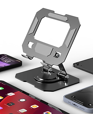 Giá Đỡ Cho Ipad, Điện Thoại Xoay 360 Độ Phiên Bản Cao Cấp Hợp Kim Nhôm- Hàng nhập khẩu 