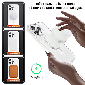 Ốp lưng cứng chống ố sạc từ tính dành cho iPhone 12 / 13 / 14 / 15 / 16 / 12 Pro / 12 Pro Max / 13 Pro / 13 Pro Max / 14 Plus / 14 Pro / 14 Pro Max / 15 Plus / 15 Pro / 15 Pro Max / 16 Plus / 16 Pro / 16 Pro Max - Hàng chính hãng