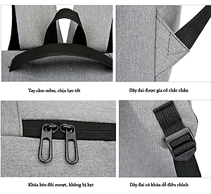 Balo Thời Trang Nam Cao Cấp Tement, Cá Tính, Phong Cách Độc Đáo, Tiện Lợi, Chất Liệu Vải Cao Cấp Chống Thấm, Chống Xước, Đựng Vừa Laptop 15,6 Inch - Hàng Chính Hãng